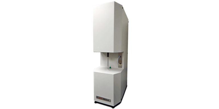 Fourier Transform Infrared Spectrometer, and right, a Microscale Combustion Calorimeter, which are used to establish a unique chemical fingerprint of cladding components