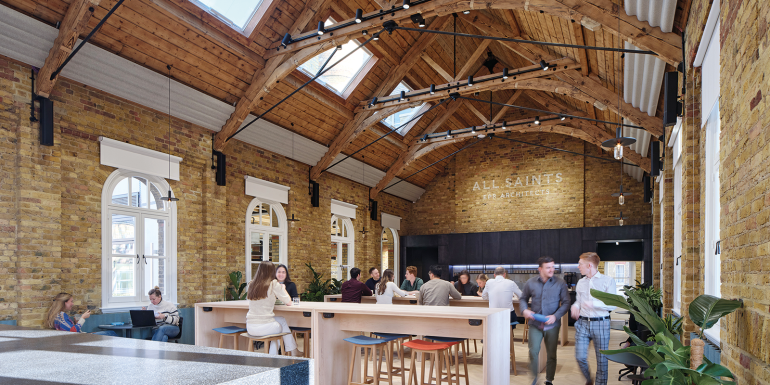 The Hub is the main gathering space within the building.Image credit | Simon Kennedy