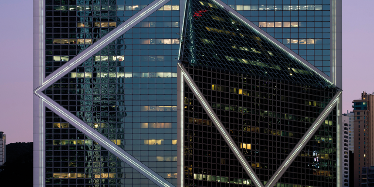 The Briefing facade of bank of china tower