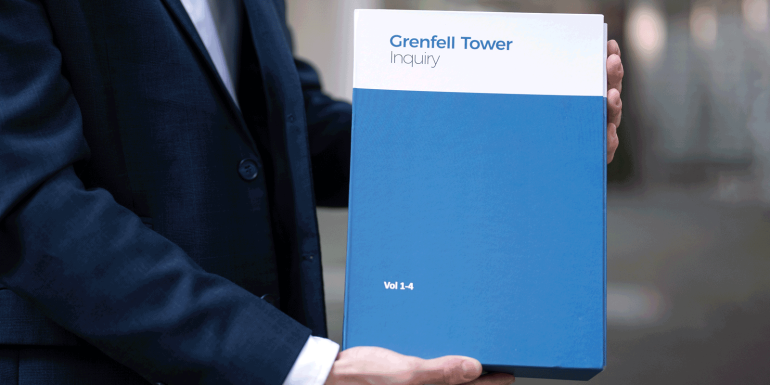 Grenfell Tower Inquiry Report. CREDIT - Getty -2169533717