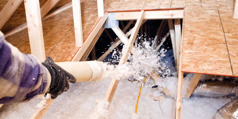 attic floor insulation.istock-183770505