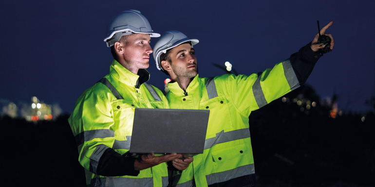Engineer worker watching work monitor.CREDIT_shutterstock_2614200351