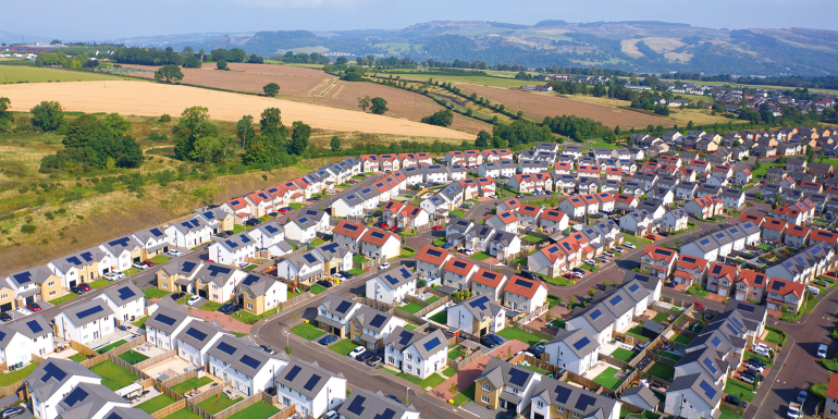 New housing development at Dargavel in Bishopton.credit_shutterstock_2523216889