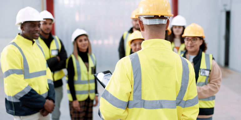 Construction, teamwork and people in meeting for planning, brainstorming and discussion in building.istock-2075853767