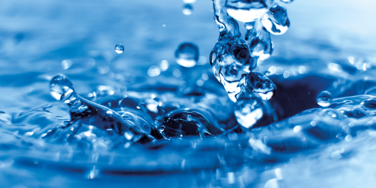 Blue drop water , Liquid blue water drop ripple background