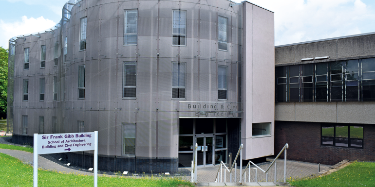 Loughborough, UK - Jul 04, 2023: Sir Frank Gibb Building.credit_shutterstock_2463858881