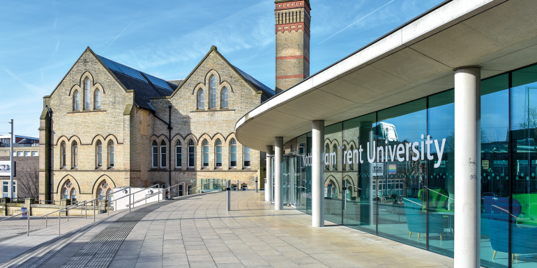 Nottingham, England - January 17, 2022: Nottingham Trent Universit.CREDIT_shutterstock_2107452095