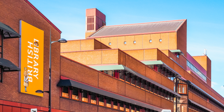 The British Library is the national library of the United Kingdom and the largest library in the world (HDR).CREDIT_shutterstock_540110185