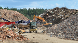 Industrial waste treatment processing plant.