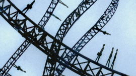 businessmen on rollercoaster-ikon-images