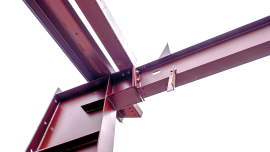Steel Girders at Construction Site on rainy day-getty-917738426