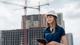 Female Construction Engineer Architect Tablet CREDIT-shutterstock-1139225102