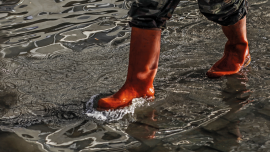 rain puddle CREDIT-iStock-1152674040