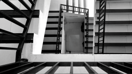 Staircase looking down. CREDIT_shutterstock_2394653465
