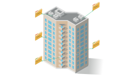 isometric icon apartment building city infrastructure CREDIT_iStock_912303292_1363939840