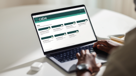 African American man using a laptop computer for work.CREDIT_istock-1633205497