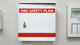 fire safety plan box cabinet building. Credit_shutterstock_2286619157