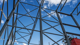 steel frame structure. CREDIT_istock-1206513341
