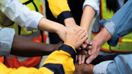 teamwork hands. CREDIT_istock-1828264699
