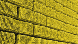 Abstract yellow 3D blocks pattern.credit_istock-611745966.