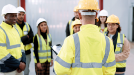 Construction, teamwork and people in meeting for planning, brainstorming and discussion in building.istock-2075853767