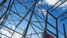 Steel structure frame under constructio.CREDIT_istock-1206513172